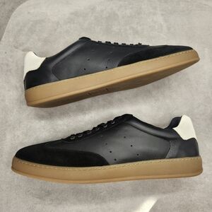 Section X Sneakers Men's 13 Black Leather Suede Austin Dressy Casual New $100